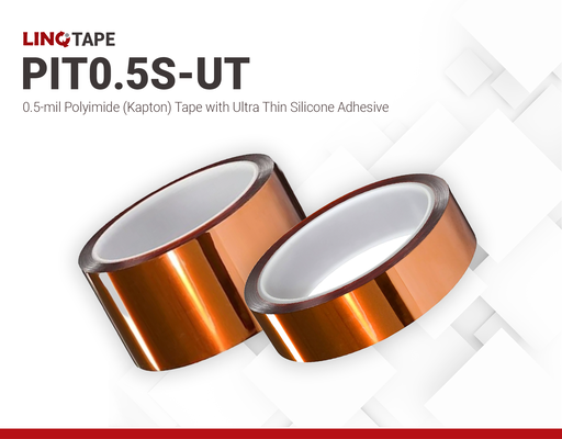 PIT0.5S-UT | 0.5-mil Polyimide (Kapton) Tape with Ultra-Thin Silicone Adhesive